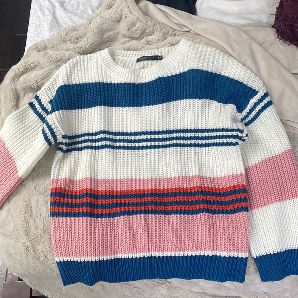 Stripped winter sweater